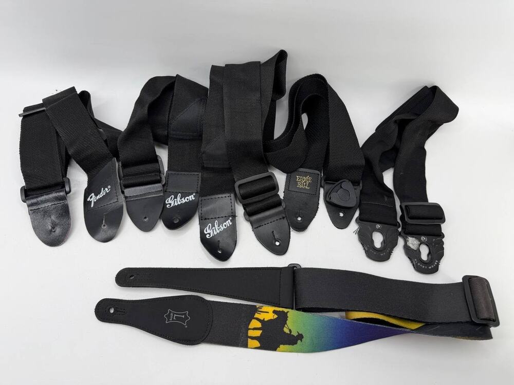 Fender Gibson Ernie Ball Levy's Guitar Strap Lot of 6 Adjustable Mixed Brand